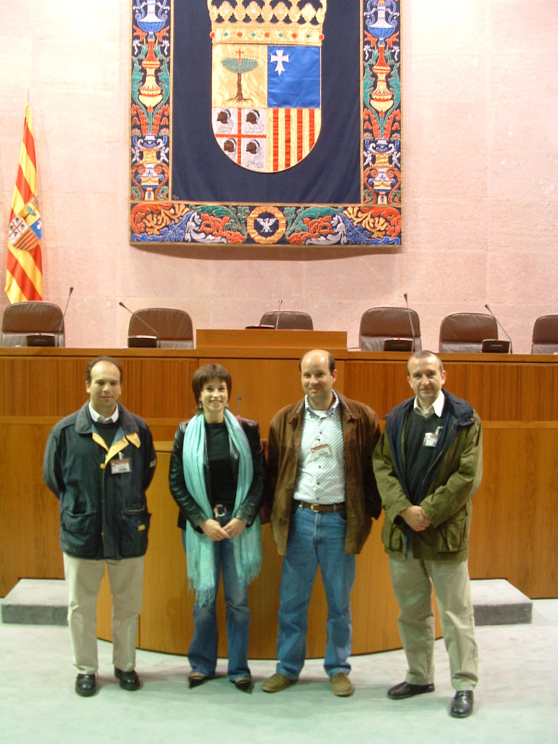 Vista interior de las Cortes de Aragón